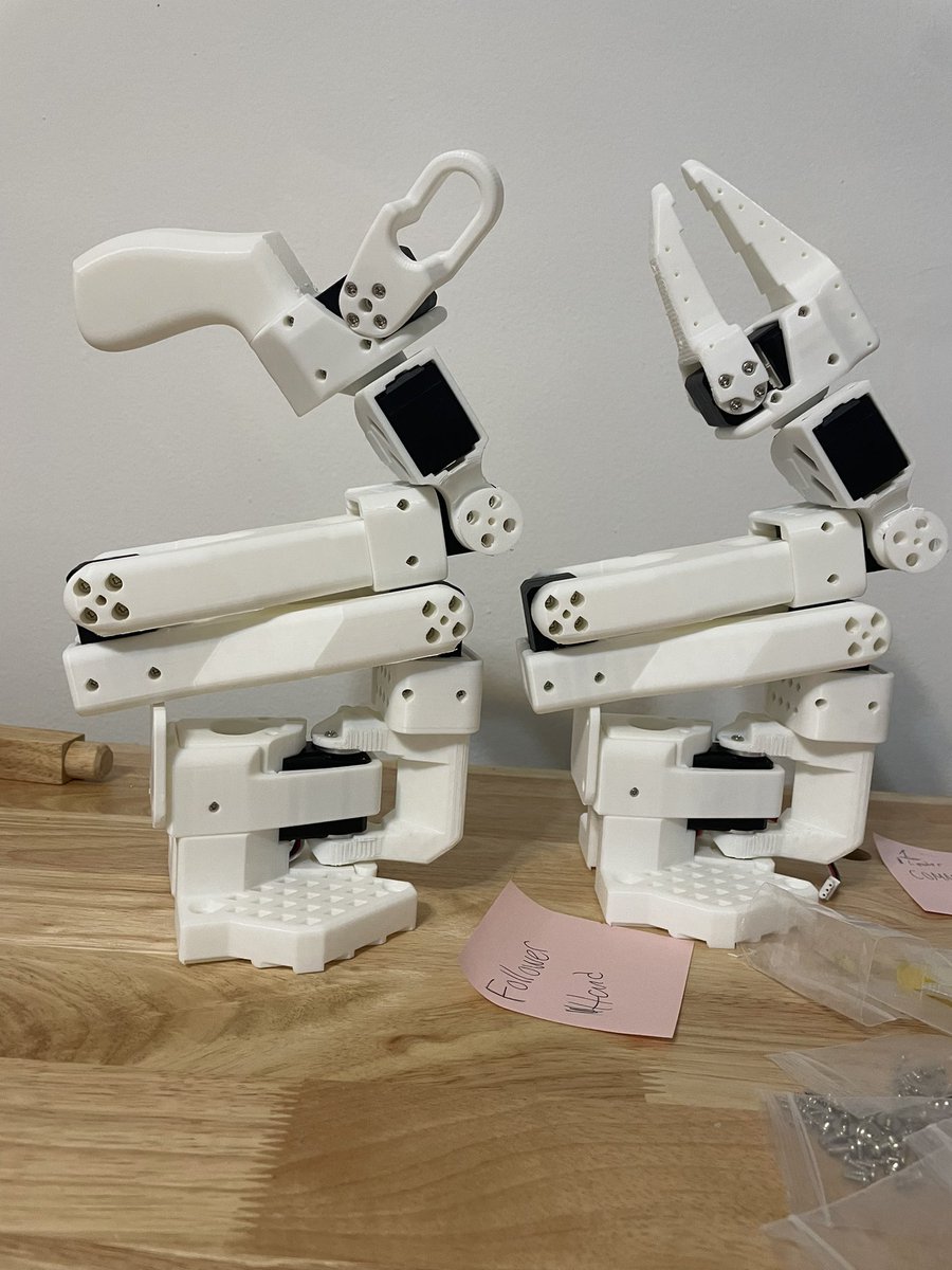 Robot arms assembled